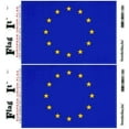 thumbnail image 1 of Pack of Two European Union Flag-It Vinyl Decals, 3.5 x 5inch Waterproof, 1 of 1