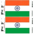 thumbnail image 1 of Pack of Two India Flag-It Vinyl Decals, 3.5 x 5inch Waterproof, 1 of 1
