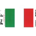 thumbnail image 1 of Pack of Two Italy Flag-It Vinyl Decals, 3.5 x 5inch Waterproof, 1 of 1