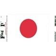 thumbnail image 1 of Pack of Two Japan Flag-It Vinyl Decals, 3.5 x 5inch Waterproof, 1 of 1