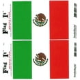 thumbnail image 1 of Pack of Two Mexico Flag-It Vinyl Decals, 3.5 x 5inch Waterproof, 1 of 1