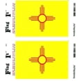 thumbnail image 1 of New Mexico Vinyl Stickers, Pack of Two 3.5 x 5 inch Flag-It Decals, American Made, 1 of 1
