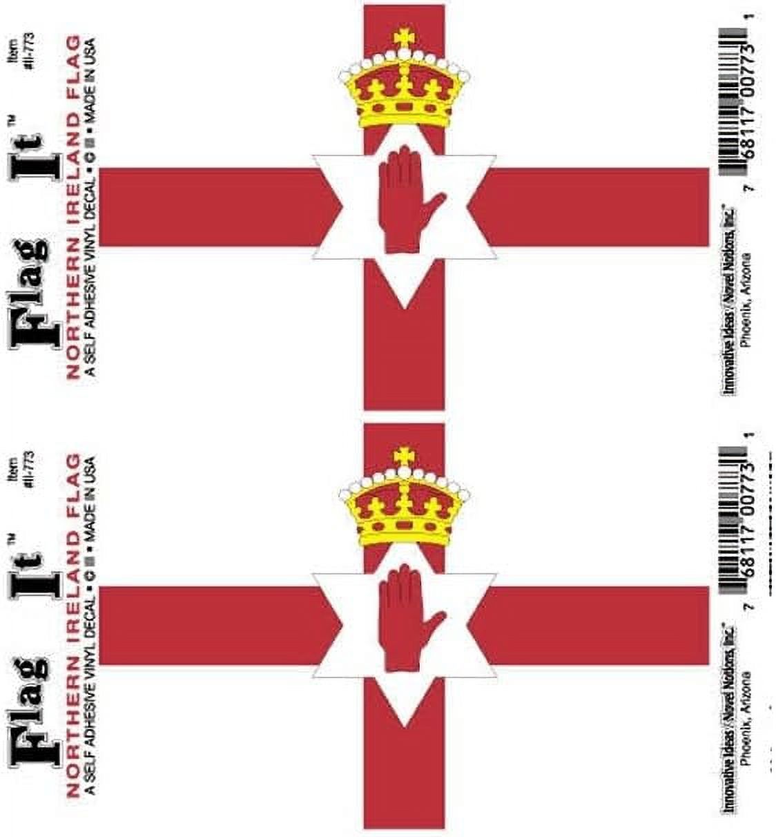 Pack Of Two Northern Ireland Flag It Vinyl Decals 3 5 X 5inch 