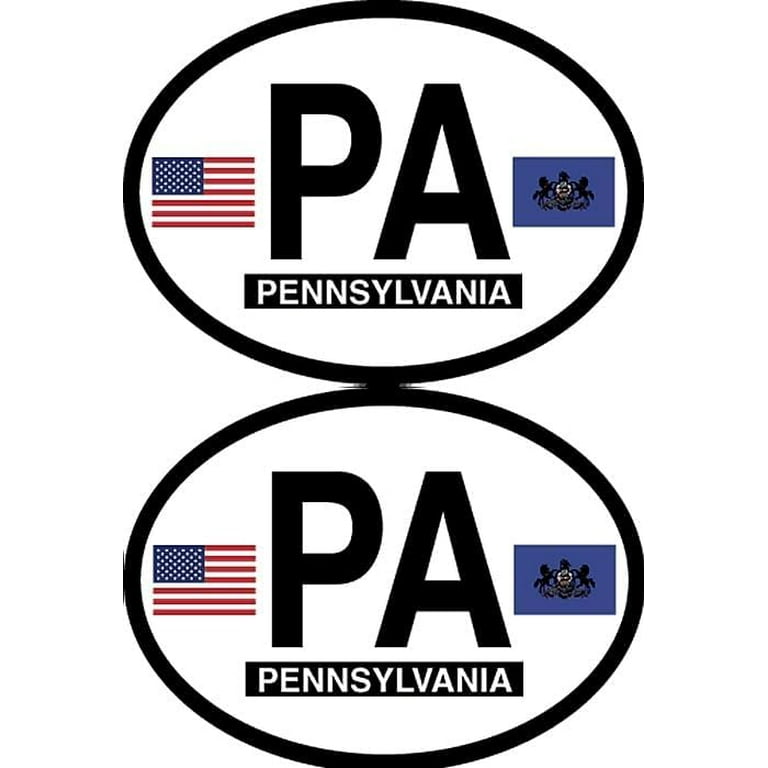 WickedGoodz Oval Maine Vinyl Decal - 4.7x3.3" State Flag Bumper Sticker For Cars, Windows & More