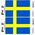 thumbnail image 1 of Pack of Two Sweden Flag-It Vinyl Decals, 3.5 x 5inch Waterproof, 1 of 1
