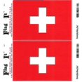 thumbnail image 1 of Pack of Two Switzerland Flag-It Vinyl Decals, 3.5 x 5inch Waterproof, 1 of 1