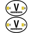 thumbnail image 1 of Pack of Two Vatican City Flag-It Brand International Country Oval Decal Stickers, 3.5"x 4.75" Waterproof Vinyl Stickers Decals for Cars, Trucks, RV, SUV’s & Boats, 100+ Designs, 1 of 1