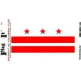 thumbnail image 1 of Washington DC Vinyl Stickers, Pack of Two 3.5 x 5 inch Flag-It Decals, American Made, 1 of 1