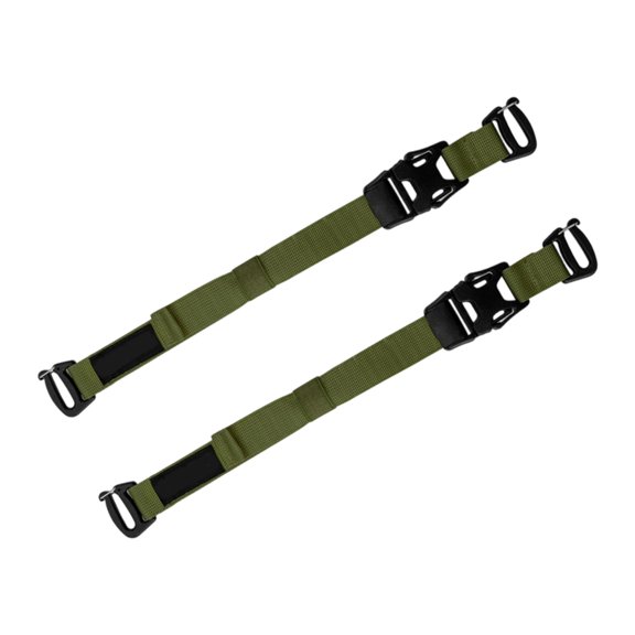 Pack Use Helper Pair, 2 Piece Hold Set with Middle Lock for Hiking, Camp Days, Travel Loads, Daily Order, and Reuse