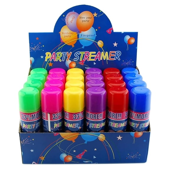 Pack Wholesale Lot: Party Crazy String Streamer Spray Cans Wholesale Lot