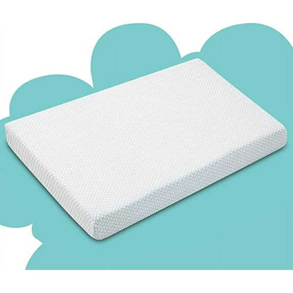 Pack n Play Mattress, Memory Foam Playard Mattress, Portable Toddlers Mattress Firmness Featuring Soft Removable Washable Cover (38"x26")