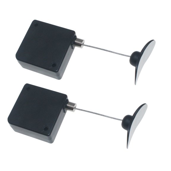 Pack of 1/2/4 Retractable Remote Control Tethers with Adjustable Leashes for TVs and DVDs Prevents Loss