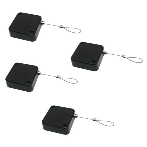 Pack of 1/2/4 Retractable Remote Control cwith Adjustable Leashes for TV