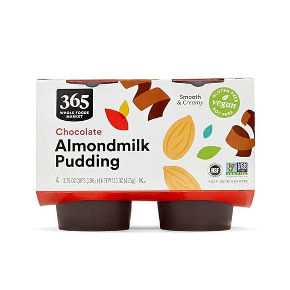 Pack of 1 365 Everyday Value Chocolate Almondmilk Pudding, 15 oz