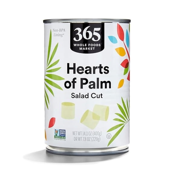 Pack of 1 365 by Whole Foods Market, Hearts Of Palm Salad Cut, 14.1 Ounce