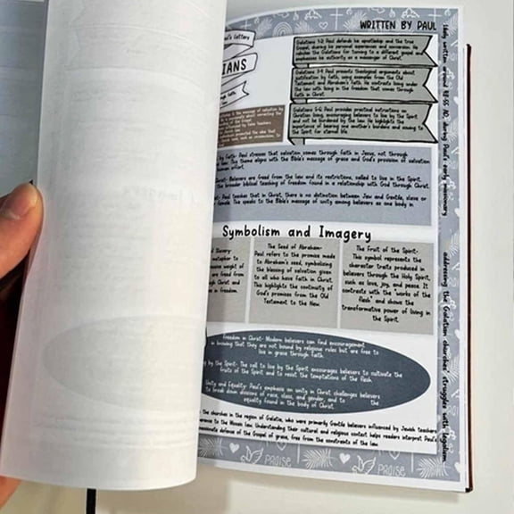 Pack of 1 66 Page Bible Study Guide, Planner, Notebook (1Pcs)