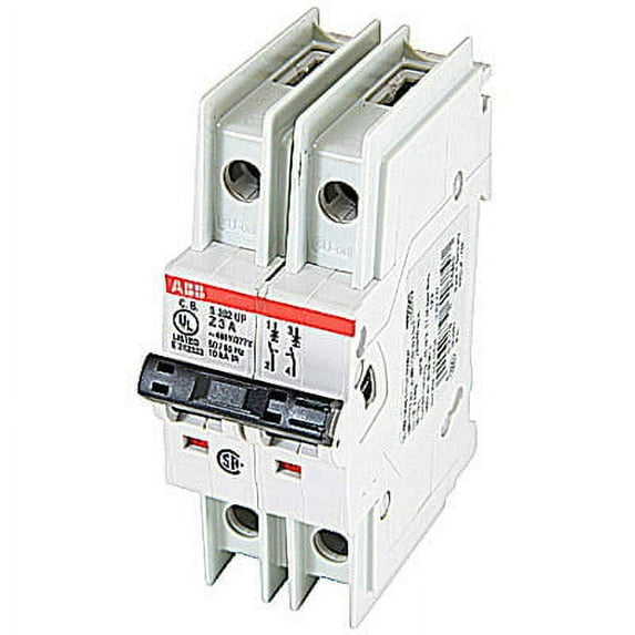 Pack of 1, Abb S202Up-Z3 Circuit Breaker, 2-Pole, Z Curve, 3A, 480Y/277Vac, Handle, Screw Term., Ul 489