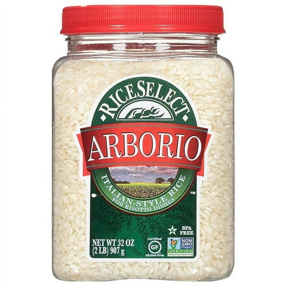 Pack of 1 Arborio Rice for Italian Risotto, Premium Gluten-Free Rice, Non-GMO, 32-Ounce Jar, ()