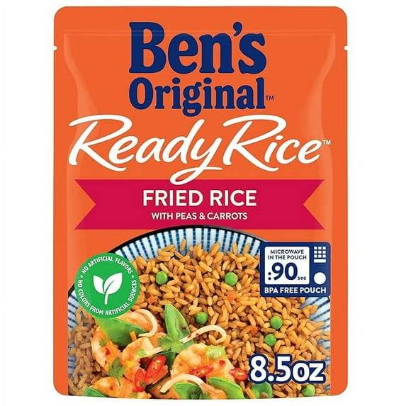Pack of 1 BEN'S ORIGINAL Ready Rice Fried Flavored Rice, Easy Dinner Side, 8.5 oz Pouch