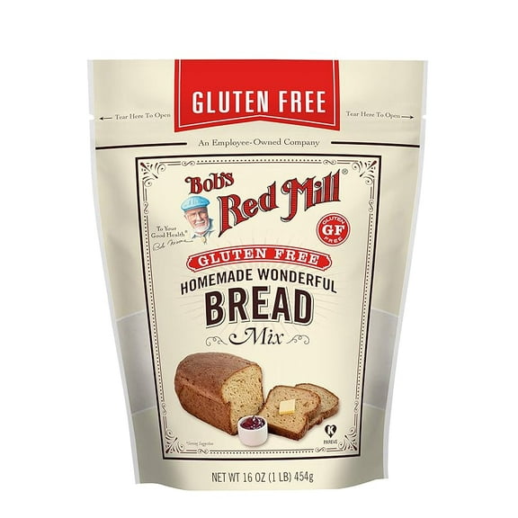 Pack of 1 Bob's Red Mill Gluten Free Homemade Wonderful Bread Mix, 16 Oz