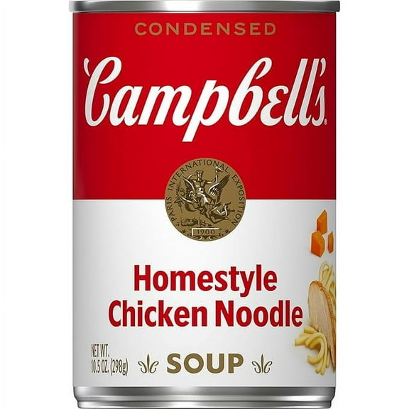 Pack of 1 Campbells Condensed Homestyle Chicken Noodle Soup, 10.5 oz Can
