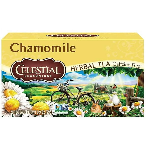 Pack of 1 Celestial Seasonings Herbal Tea, Chamomile, 20 Count
