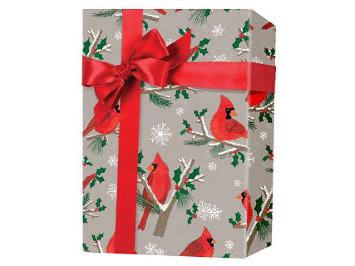 Marbleized Red Christmas Gift Wrap Full Ream 833 ft x 24 in