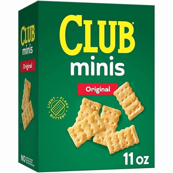 Pack of 1 Club Minis Crackers, Lunch Snack, Original, 11oz Box