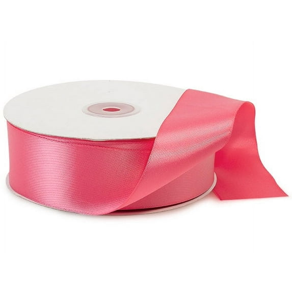 Pack of 1, Coral Rose Double Faced Satin Ribbon, 1-1/2" x 50 Yds For Party, Holiday & Events