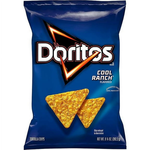 Pack of 1 Doritos Tortilla Chips Cool Ranch Bag, 9.25 Oz