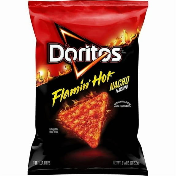 Flamin' Hot Nacho Doritos bag