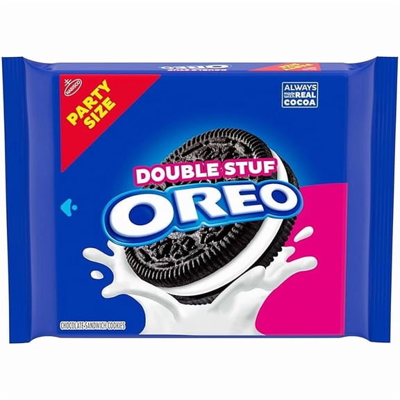 Pack of 1 Double Stuf Chocolate Sandwich Cookies, Party Size, 24.95 oz