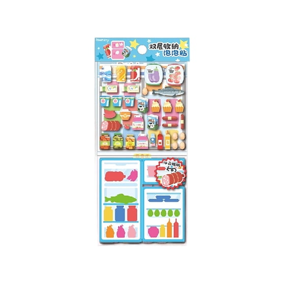 Pack of 1 Waterproof Bubble Sticker Double Layer for Childrens Art Projects