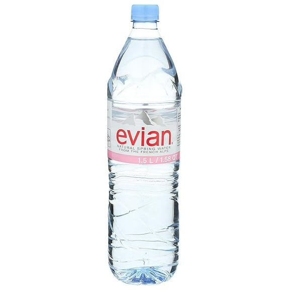 Pack of 1 Evian Spring Water, 50.7 Fluid Ounce