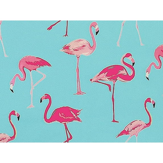 Pack of 1, Flamingo Paradise, 30" x 150' Bulk Wrapping Paper Roll For Florals, Valentine's Day Or Wedding & Christmas