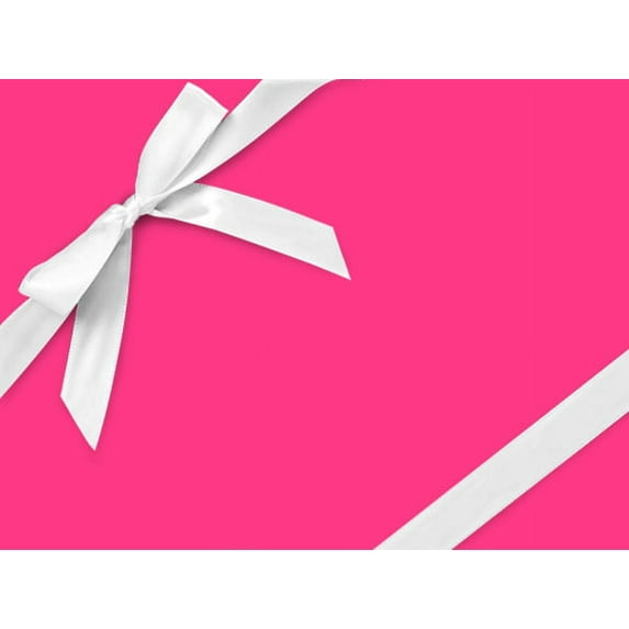 Pack of 1, Flourescent Pink 26" x 417' Half Ream Roll Gift Wrap for Holiday, Party, Kids' Birthday, Wedding & Special Occasion Packaging