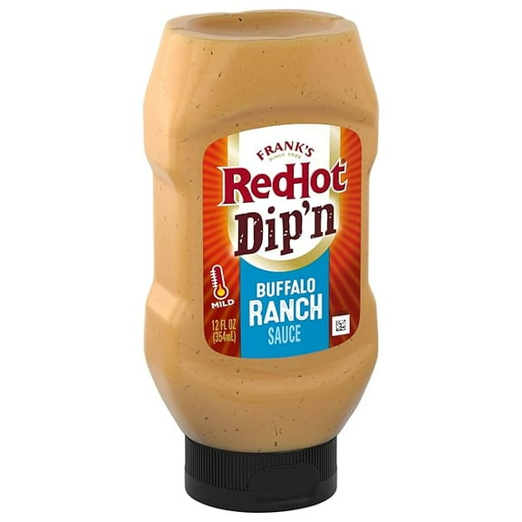 Pack of 1 Frank's RedHot Dip'n Buffalo Ranch Sauce, 12 fl oz