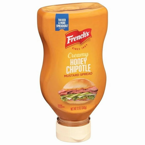 Pack of 1 French's Creamy Honey Chipotle Mustard Spread, 12 oz