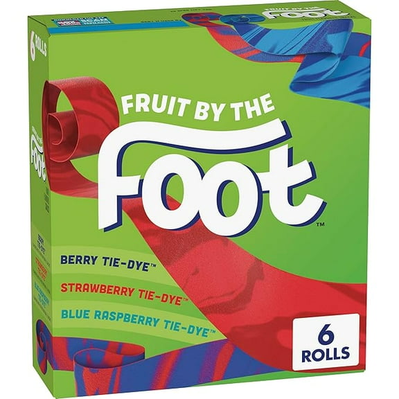 Pack of 1 Fruit by the Foot Fruit Flavored Snacks, Variety Pack, 4.5 oz, 6 ct
