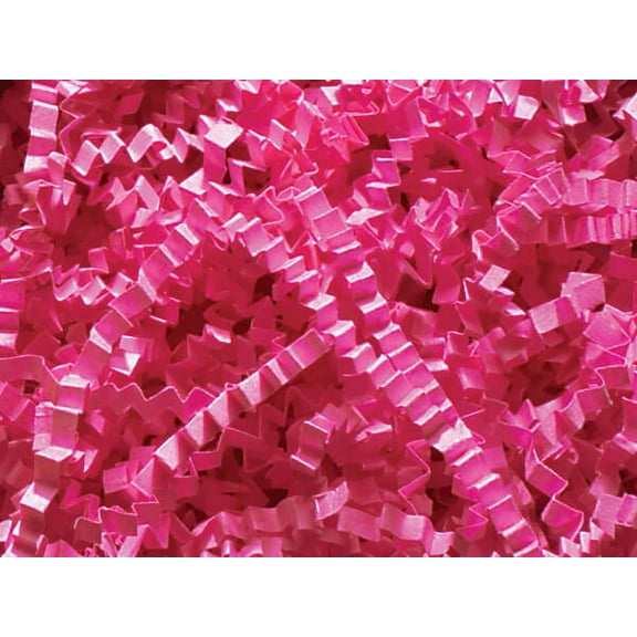 Pack of 1, Fuchsia Crinkle Cut Paper Shred 40 Lb Spring-Fill Shred for Baskets, Basket Boxes, Bags, Containers & Nested Boxes