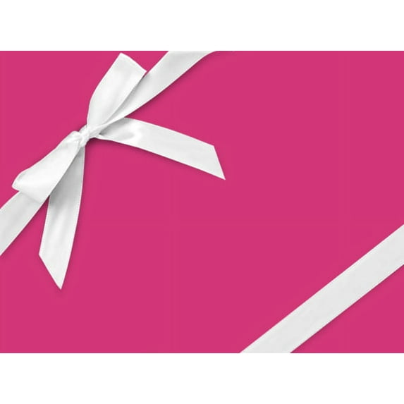 Pack of 1, Fuchsia Velvet 30" x 417' Half Ream Roll Gift Wrap for Holiday, Party, Kids' Birthday, Wedding & Special Occasion Packaging