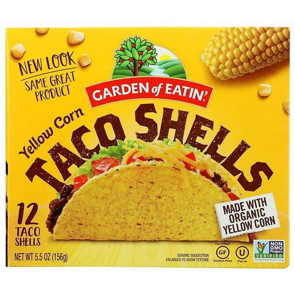 Pack of 1 Garden of Eatin' Taco Shells, Yellow Corn, 5.5 oz