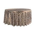 thumbnail image 1 of Pack of 1, Giraffe Animal Print Satin 120" Round Tablecloth for Wedding, Baby Shower, Birthday Celebration, 1 of 2
