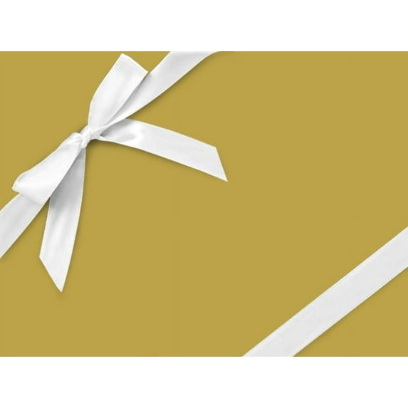 Pack of 1, Gold 24" x 833' Full Ream Roll Gift Wrap for Holiday, Party, Kids' Birthday, Wedding & Special Occasion Packaging