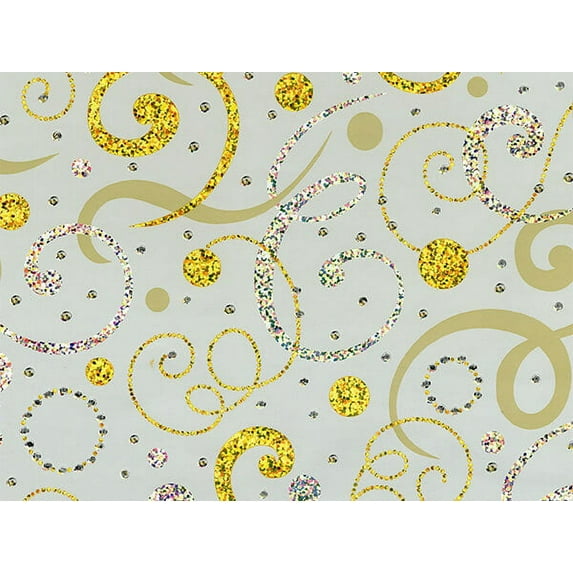 Pack of 1, Gold Felisso 26" x 833' Full Ream Gift Wrap (Metallized) For Party, Holiday & Events, Made In USA