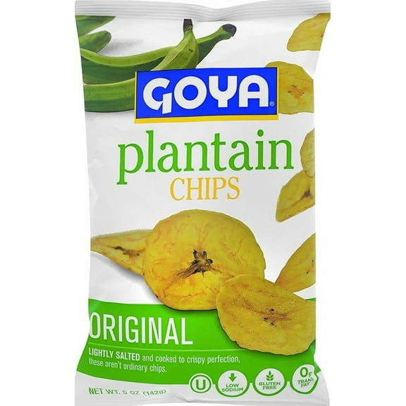 Pack of 1 Goya Plantain Chips Original Lightly Salted, 5 Oz