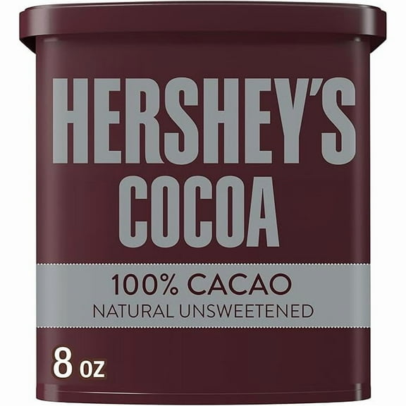 Pack of 1 HERSHEY'S Natural Unsweetened Cocoa Powder Can, 8 oz