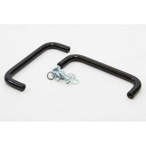 Pack of 1, Hammond Manufacturing 1427P1Bk, Steel Black Zinc Plated Finish Pull Door Handle, 71.1Mm Fixing Centres