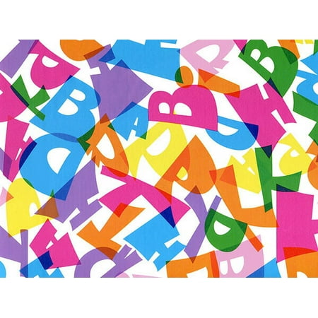 Pack of 1, Happy Birthday Type 18" x 417' Half Ream Roll Gift Wrap For Party, Holiday & Events