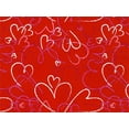 thumbnail image 1 of Pack of 1, Heart Toss 24" x 833' Full Ream Roll Gift Wrap for Holiday, Party, Kids' Birthday, Wedding & Special Occasion Packaging, 1 of 1